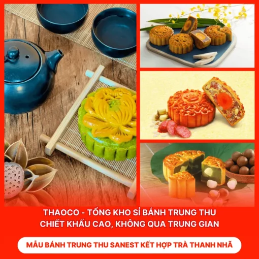 Bánh Trung Thu Sanest Kết Hợp Trà Thanh Nhã
