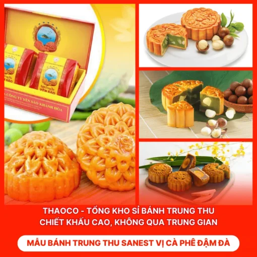 Bánh Trung Thu Sanest Vị Cà Phê Đậm Đà