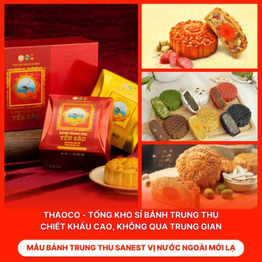 Bánh Trung Thu Sanest Vị Nước Ngoài Mới Lạ